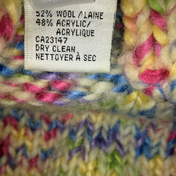 Talbots Multi-Color, Chunky-Knit Sweater - Picture 13 of 15